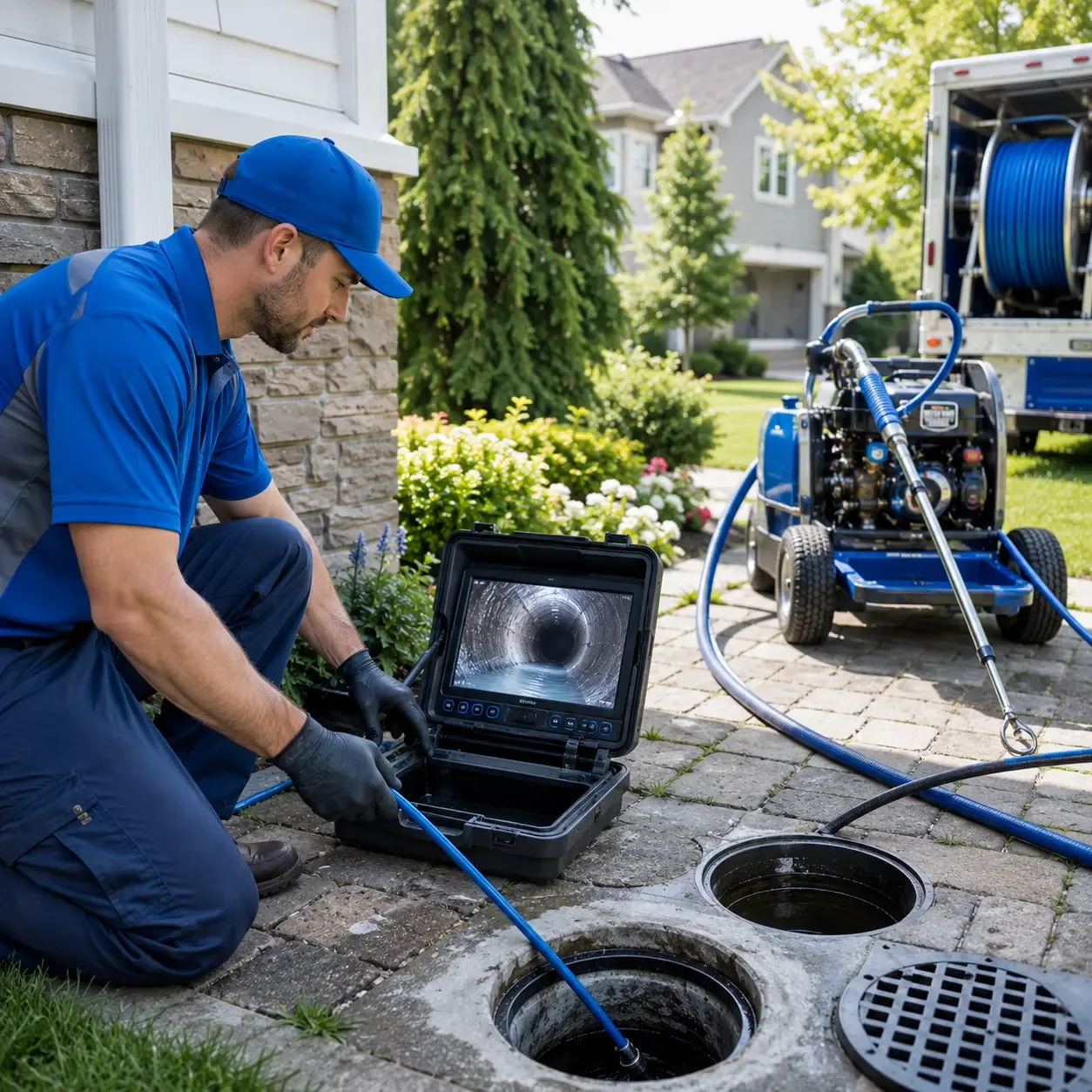 Outdoor drain cleaning professionals serving Larned, KS